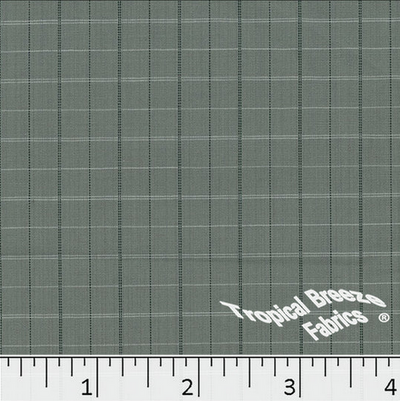 Sage Green Small Plaid Yarn Dyed Poly Cotton Fabric