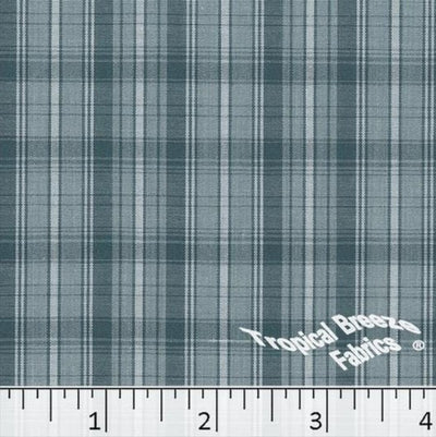Jade Plaid Yarn Dyed Poly Cotton Fabric