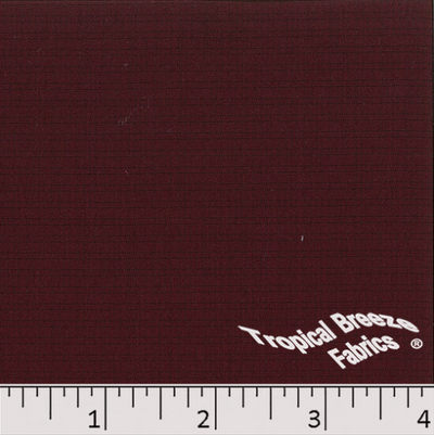 Eva Burgundy Polyester Fabric with Light Plaid