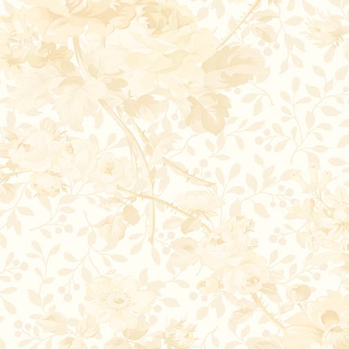 Benartex Rose Garden 108" Quilt Backing- Cream