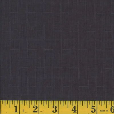 Sima Moonlit Ocean (Dk Navy) with Plaid Polyester Fabric