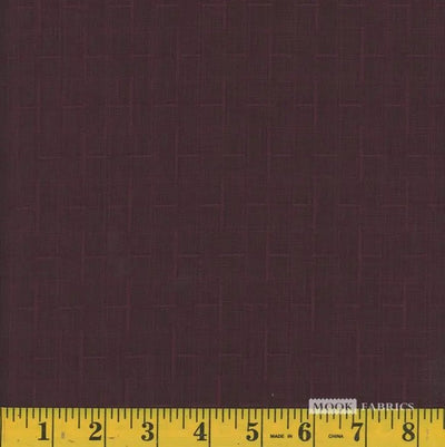 Sima Burgundy Winter Bloom with Plaid Polyester Fabric