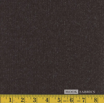 Solid Black Hatchi Rayon Rib Brushed Sweater Knit Fabric
