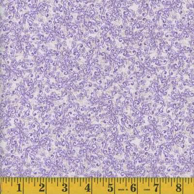 Lavender Myrna Virtue Poly Cotton Fabric - 1 yd 32" (2 pieces)