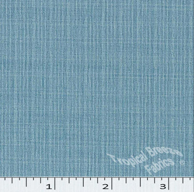 Erica Aqua Polyester Fabric with Subtle Plaid