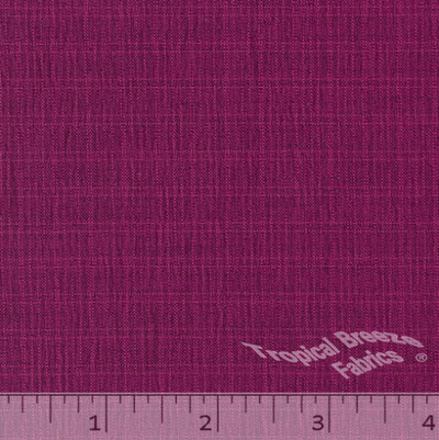 Erica Magenta Polyester Fabric with Subtle Plaid
