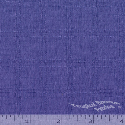 Karen Periwinkle with Faint Plaid Polyester Fabric