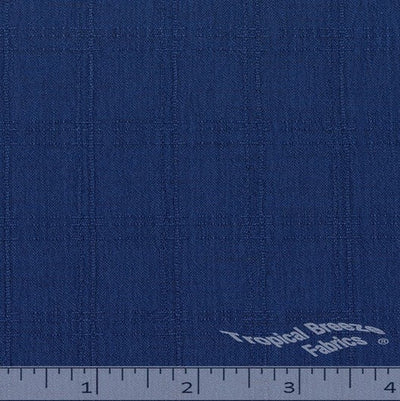 Karen Royal Blue with Faint Plaid Polyester Fabric