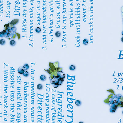 Benartex Blueberry Hill Blueberry Desserts Quilting Cotton Fabric- Blue