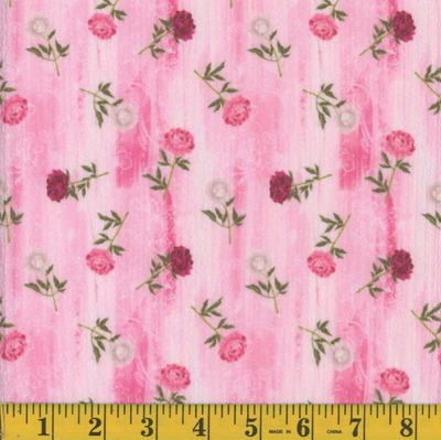 Pink Glow Virtue Poly Cotton Fabric - 16"