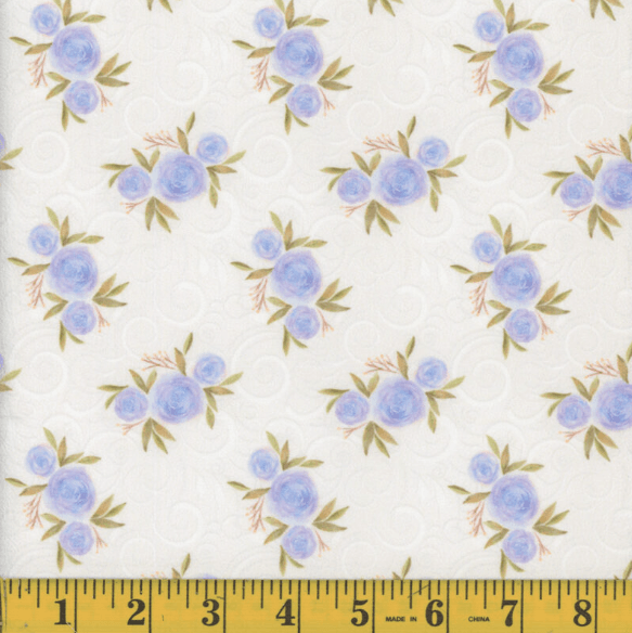 Blue Twilene Seersucker Knit Fabric