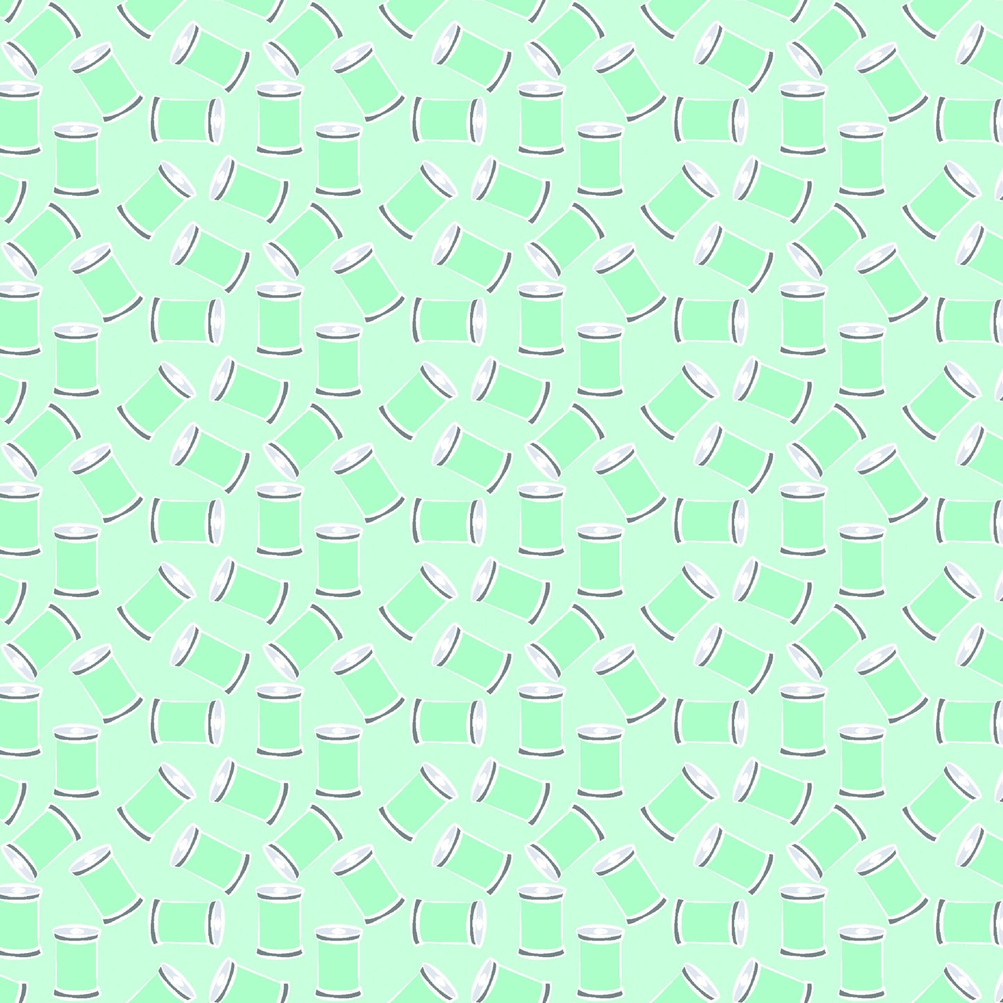 Benartex Sew Bloom Stitch With Love Quilting Cotton Fabric- Light Turquoise