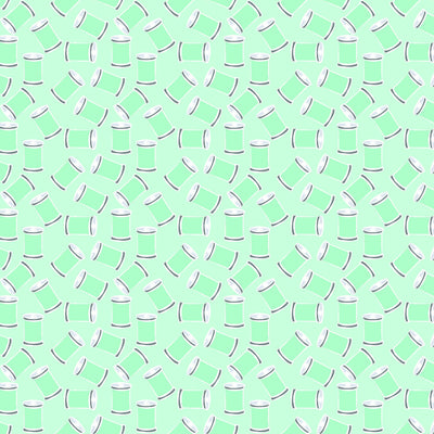 Benartex Sew Bloom Stitch With Love Quilting Cotton Fabric- Light Turquoise