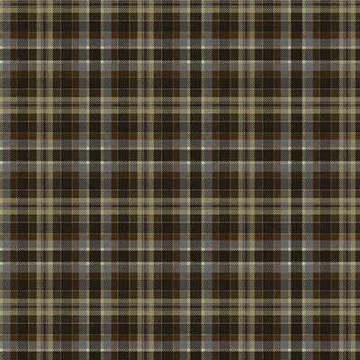 Benartex Turkey Time Plaid Tradition Quilting Cotton Fabric- Smoke