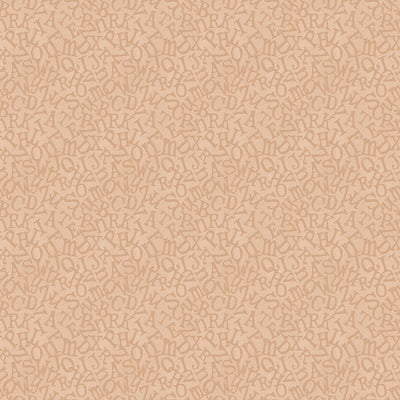 Benartex ABC's Tossed Alphabet Quilting Cotton Fabric- Coral