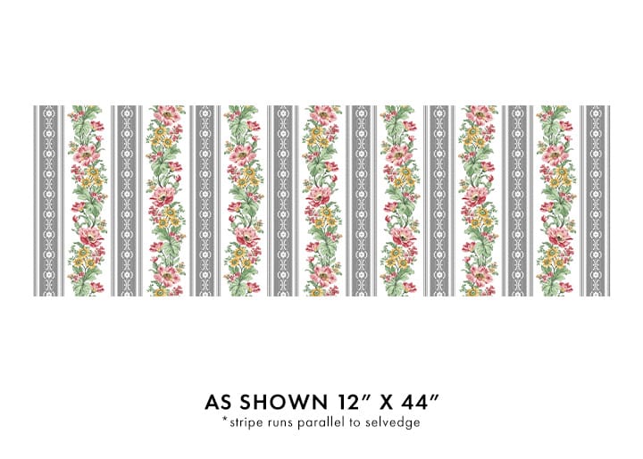 Benartex French Romance French Romance Stripe Quilting Cotton Fabric- White