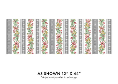 Benartex French Romance French Romance Stripe Quilting Cotton Fabric- White