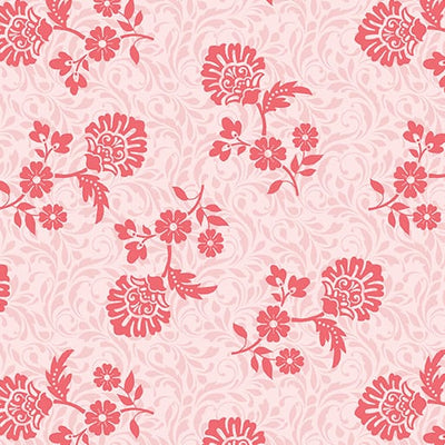 Benartex French Romance Sophie Quilting Cotton Fabric- Pink