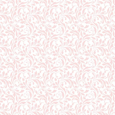 Benartex French Romance Suzette Quilting Cotton Fabric- Light Pink