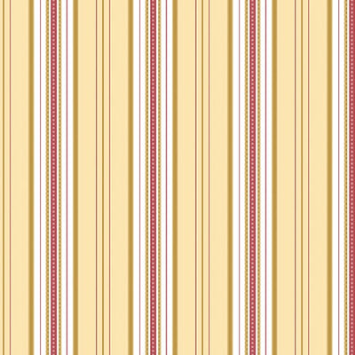 Benartex French Romance Simone Stripe Quilting Cotton Fabric- Yellow/Red