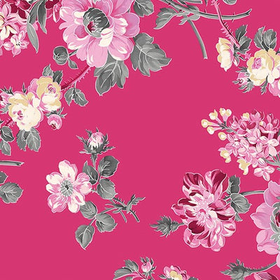 Benartex Promise Me Grandiflora Quilting Cotton Fabric- Rose