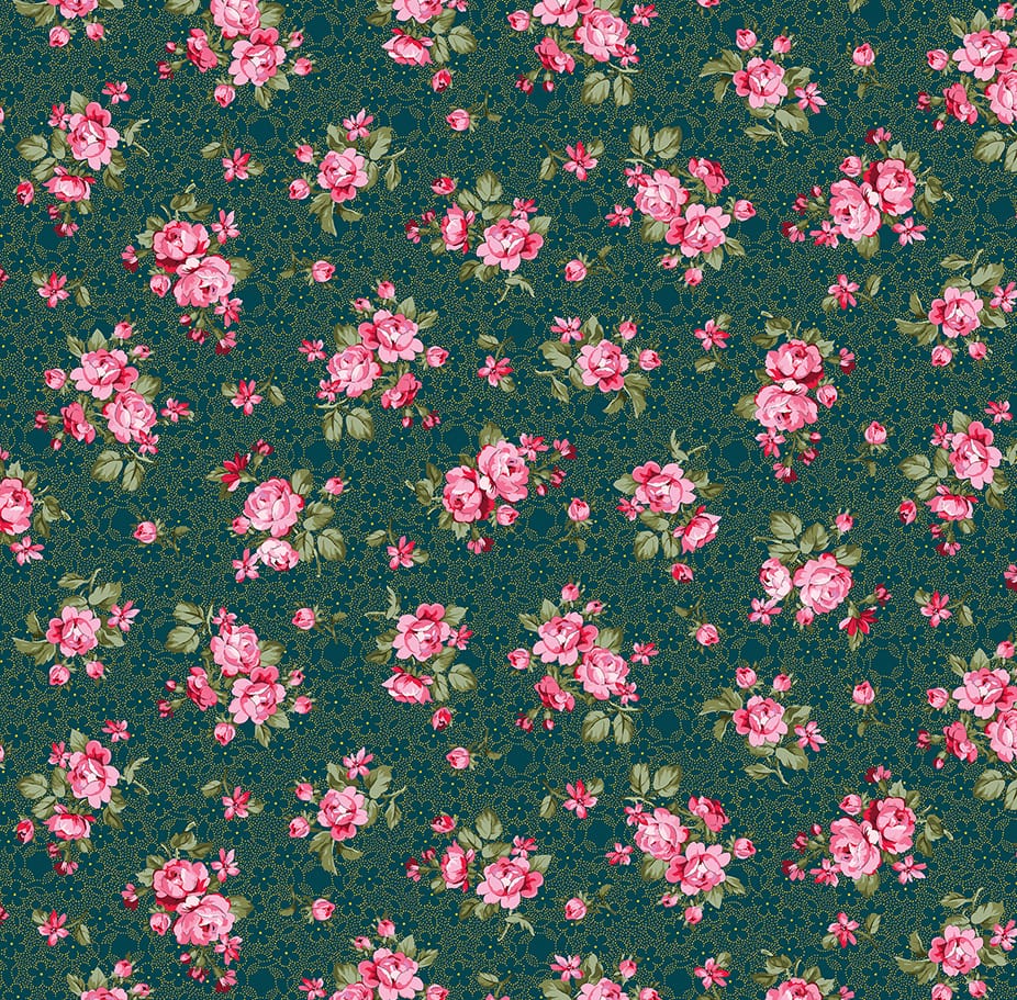 Benartex Promise Me Mom's Favorite Quilting Cotton Fabric- Peacock