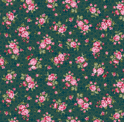 Benartex Promise Me Mom's Favorite Quilting Cotton Fabric- Peacock