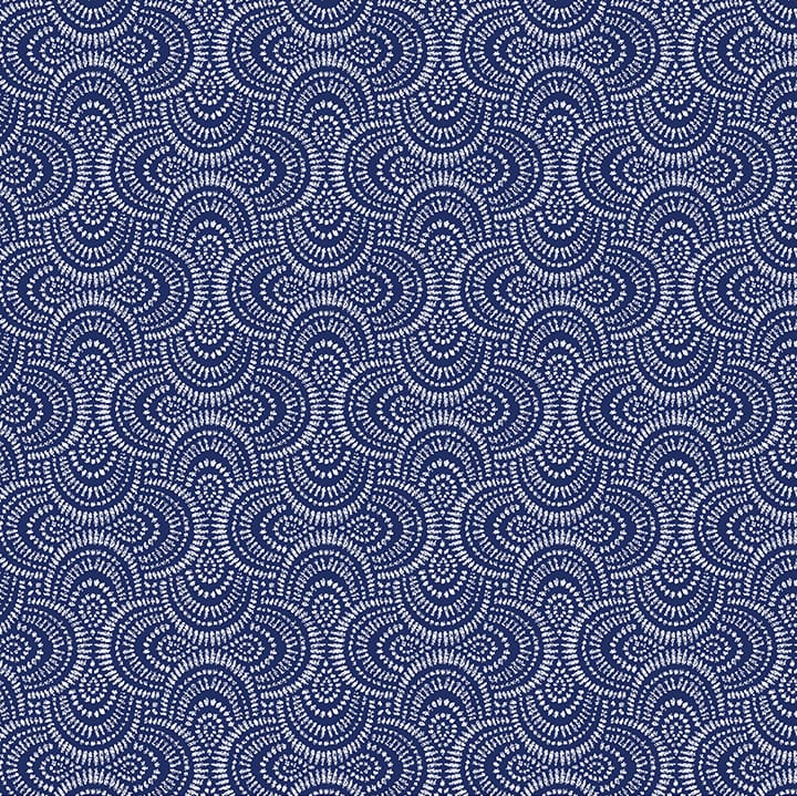 Benartex Promise Me Pathways Quilting Cotton Fabric- Blue