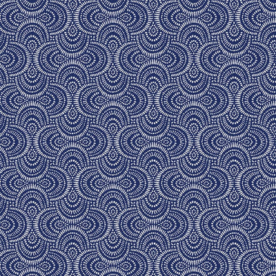 Benartex Promise Me Pathways Quilting Cotton Fabric- Blue