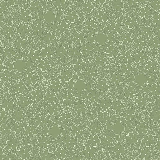 Benartex Promise Me Reflecting Pool Quilting Cotton Fabric- Green
