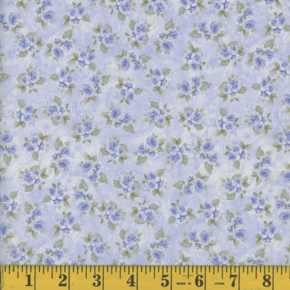 Larna Blue Crinkle Polyester Fabric - 1 yd 34"