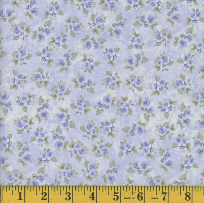 Larna Blue Crinkle Polyester Fabric - 1 yd 34"