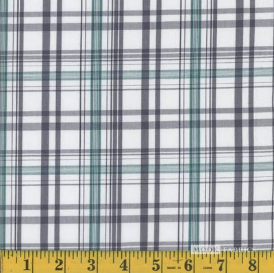 Oxford Adrian Forest Plaid Poly Cotton Fabric