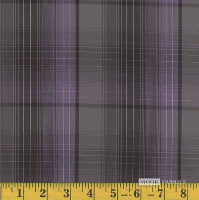 Oxford MB Lavender Plaid Poly Cotton Fabric