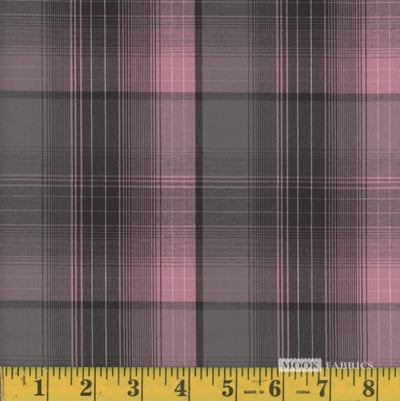 Oxford MB Pink Plaid Poly Cotton Fabric