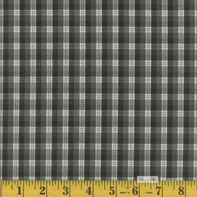Oxford Wade Dark Green Plaid Poly Cotton Fabric