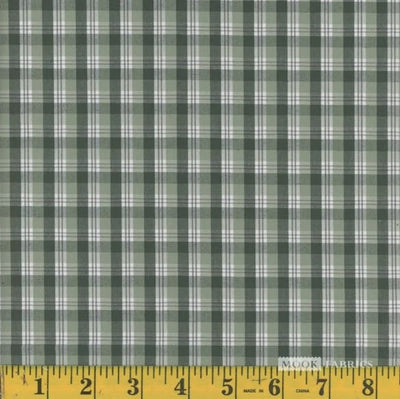 Oxford Wade Dark Sage Plaid Poly Cotton Fabric