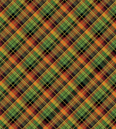 Benartex Gather Together Gather Together Plaid Quilting Cotton Fabric- Green/Brown
