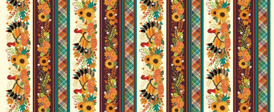 Benartex Gather Together Gather Together Stripe Quilting Cotton Fabric- Multi