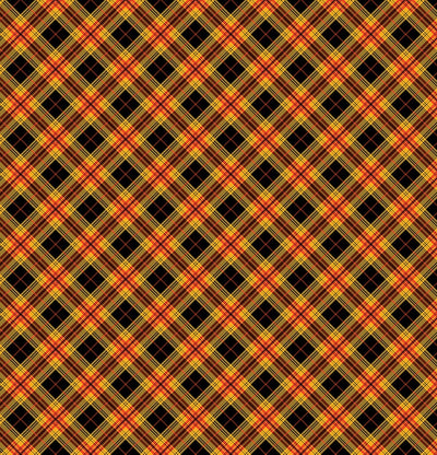 Benartex Cider House Autumnal Plaid Quilting Cotton Fabric- Black/Russet