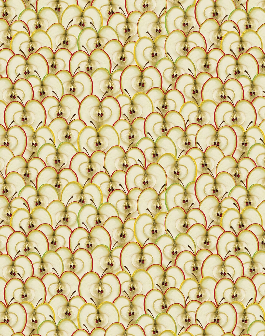 Benartex Cider House Apple Slices Quilting Cotton Fabric- Multi
