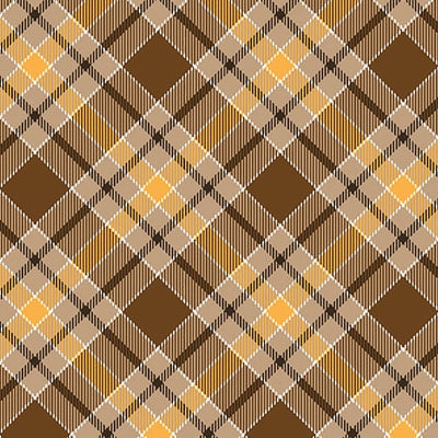 Benartex Give Thanks Twill Plaid Quilting Cotton Fabric- Brown