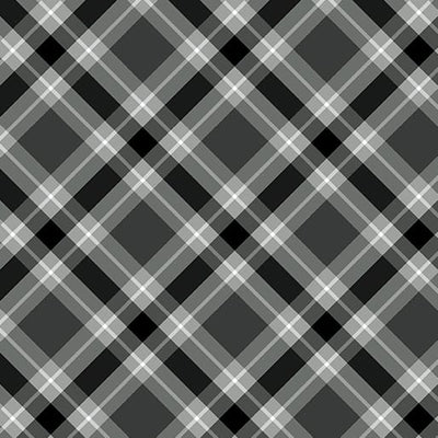 Benartex Plaid 108" Quilt Backing- Gray
