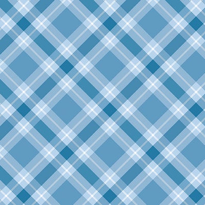 Benartex Plaid 108" Quilt Backing- Light Blue