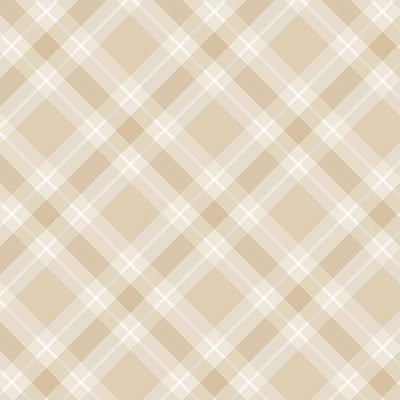 Benartex Plaid 108" Quilt Backing- Ecru