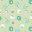 Benartex Sweet Little Lamb Dreamy Little Lamb Quilting Cotton Fabric- Green
