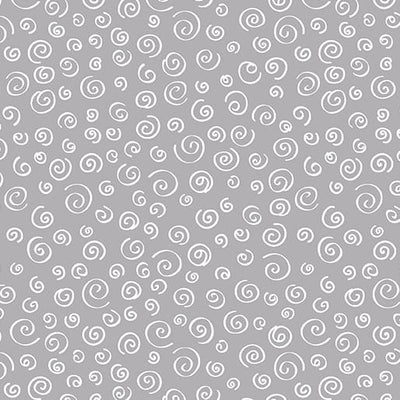 Benartex Sweet Little Lamb Dreamy Swirls Quilting Cotton Fabric- Gray