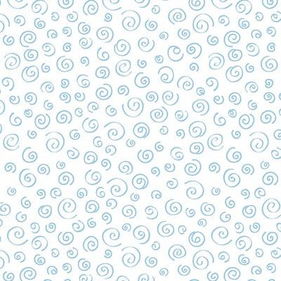 Benartex Sweet Little Lamb Dreamy Swirls Quilting Cotton Fabric- White
