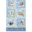 Benartex Woodland Wonderland Woodland 24"X44" Panel Quilting Cotton Fabric- Blue