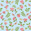 Henry Glass Enchanted Forest Butterflies and Flowers Quilting Cotton Fabric- Light Blue